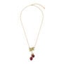 Strawberry charms necklace by Michael Michaud